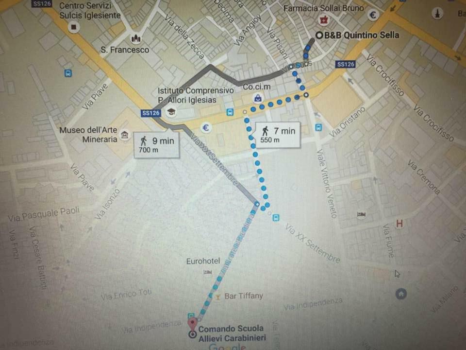 B&B Quintino Sella Iglesias Kültér fotó